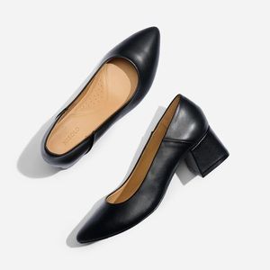 Nisolo Fiorela Block Heel - Black - Size 7.5
